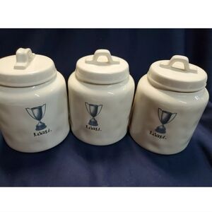 Rae Dunn Artisan Collection By Magenta REWARD Canister lot of 3